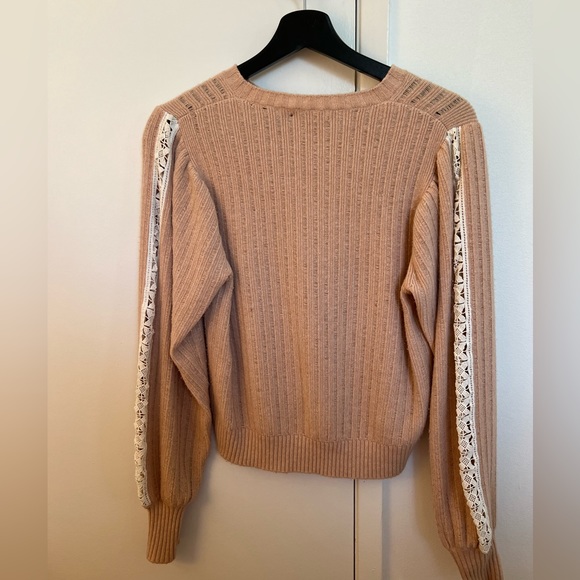 SEE BY CHLOE Rose Lace-trim sweater XS - Picture 6 of 7